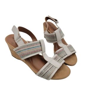 Easy Spirit Lalani Multicolored Wedge Sandals Size 8W